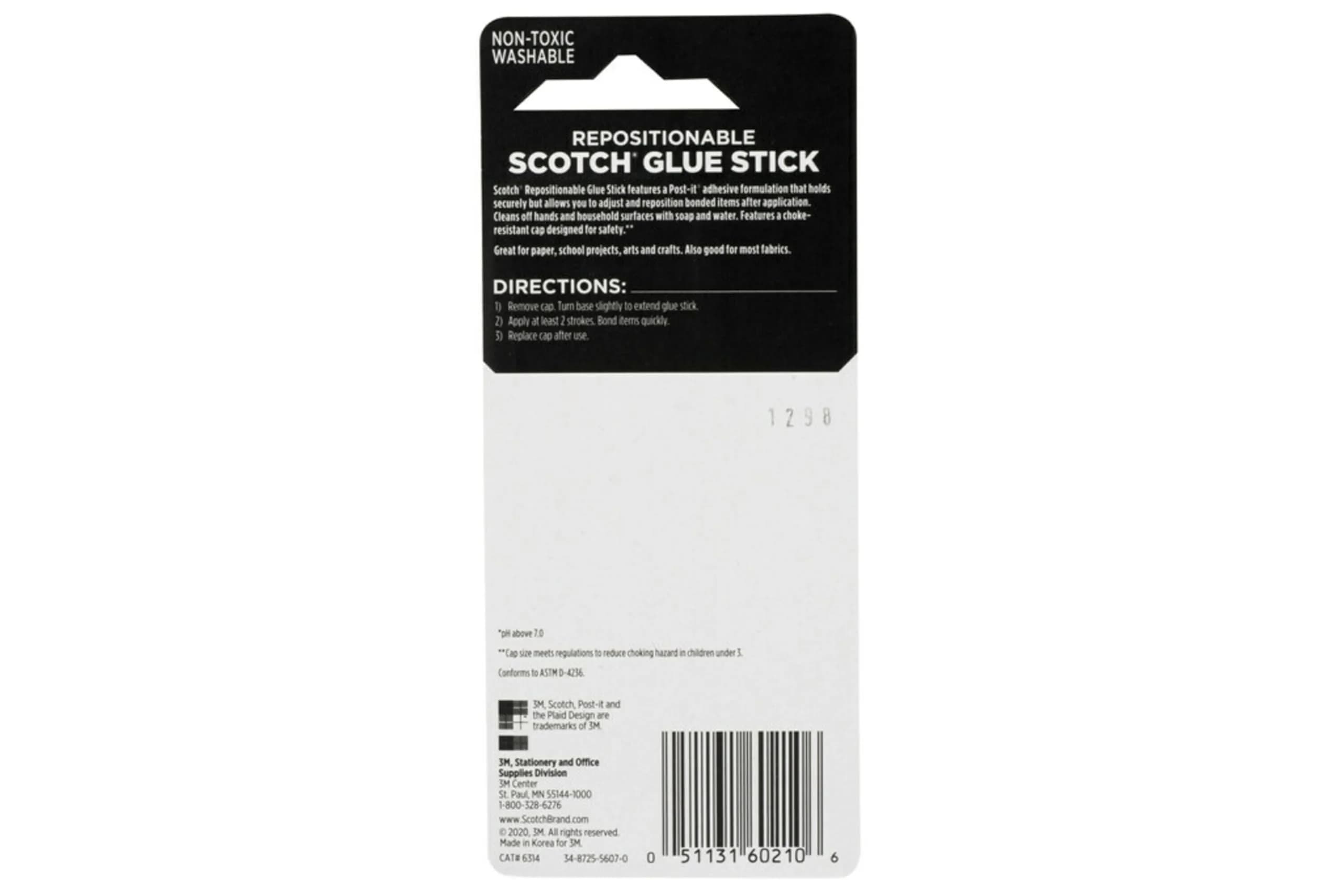 3M Removable Restickable Glue Stick, 0.98 oz (28 g) Pack of 2 | Acid-Free, Non-Toxic Craft Adhesive - view 7