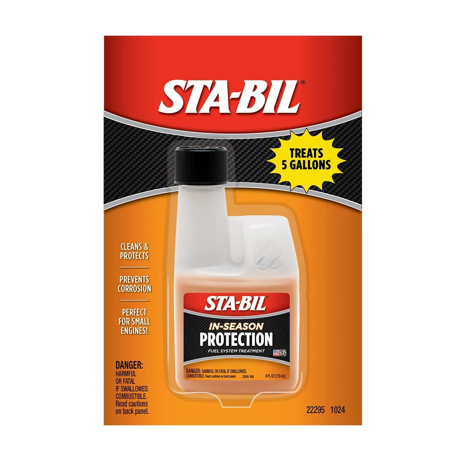 STA-BIL 360 Protection Fuel System Treatment & Injector Cleaner 118ml (4 Fl Oz) | Cleans Injectors, Prevents Corrosion - main product image