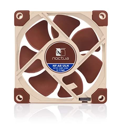 Noctua NF-A8 ULN 80mm Fan (8cm, 25mm Thick) | Ultra Low Noise 1400/1100 RPM, 10.4 dB(A), 3-Pin thumbnail 4