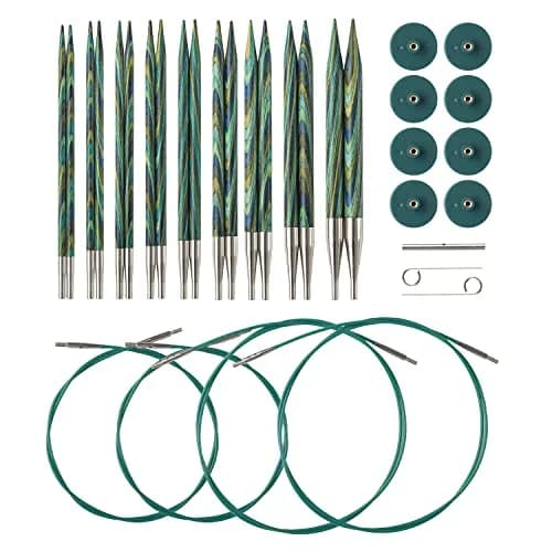 Knit Picks Caspian Wood Interchangeable Knitting Needles Set US 4-11 (3.5mm-8mm) | Versatile Set for All Projects thumbnail 1