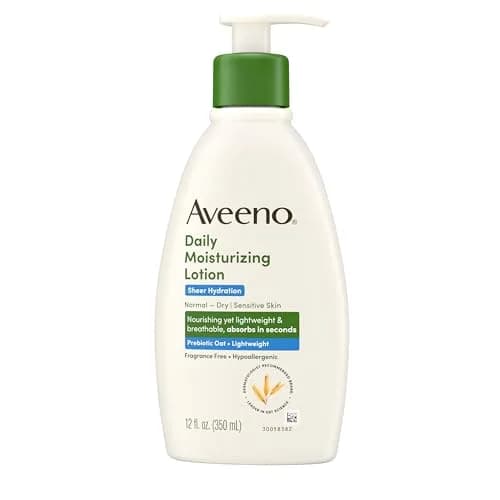 Aveeno Sheer Hydration Daily Moisturizing Lotion, Fragrance-Free, 355ml (12 fl. oz) | Dermatologist Recommended for Dry Skin thumbnail 8