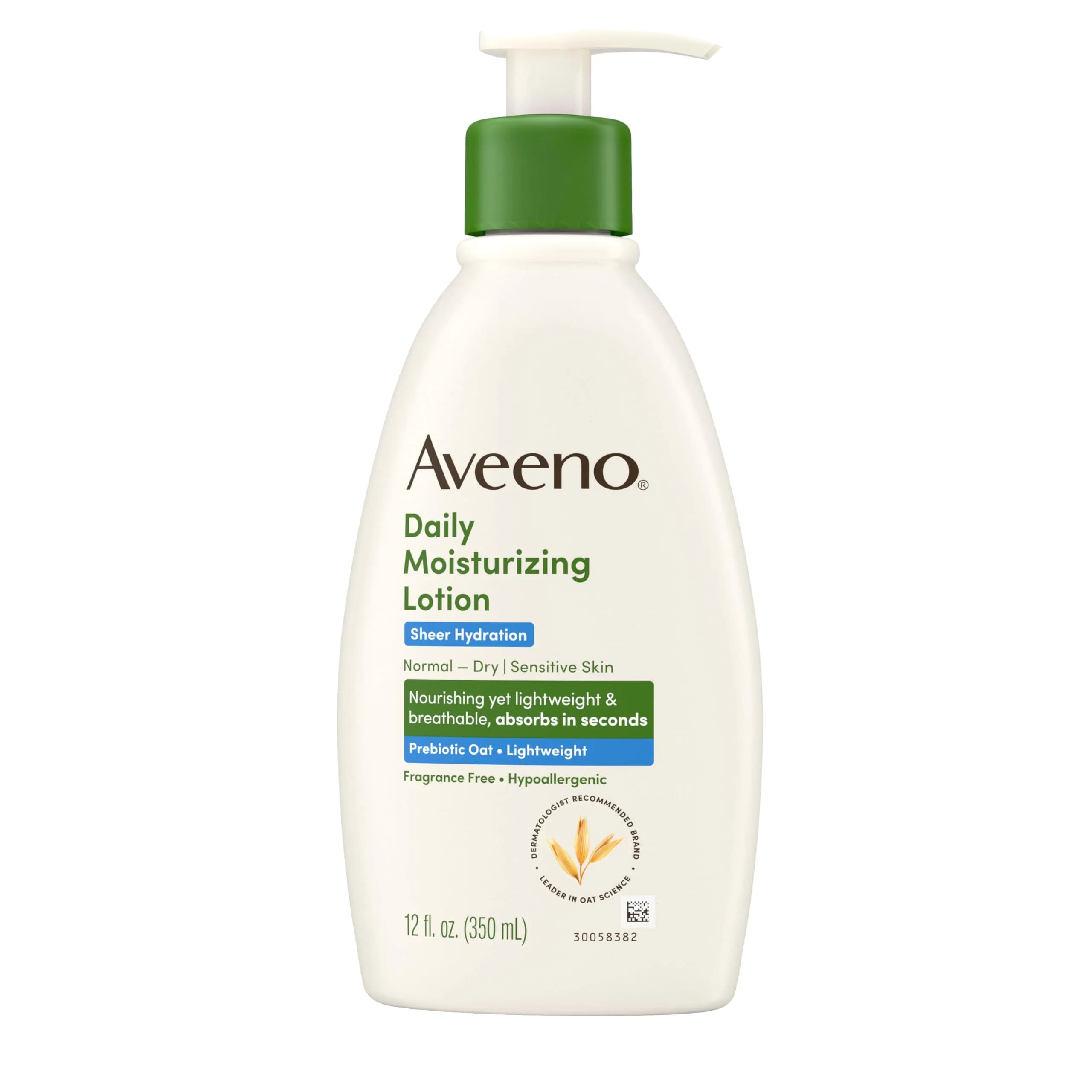 Aveeno Sheer Hydration Daily Moisturizing Lotion, Fragrance-Free, 355ml (12 fl. oz) | Dermatologist Recommended for Dry Skin - view 8