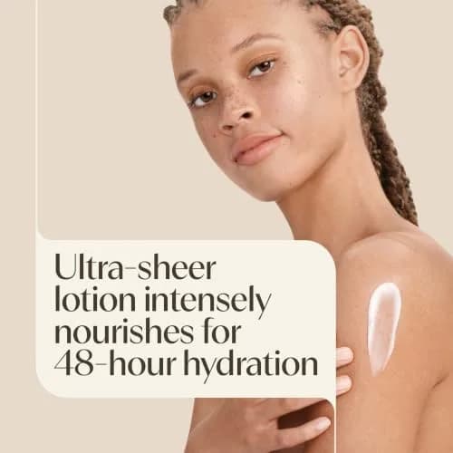 Aveeno Sheer Hydration Daily Moisturizing Lotion, Fragrance-Free, 355ml (12 fl. oz) | Dermatologist Recommended for Dry Skin thumbnail 3