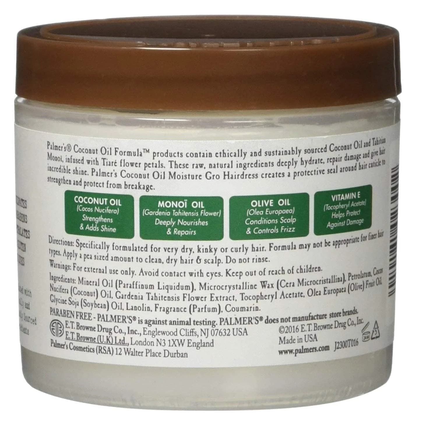 Palmer's Coconut Oil Moisture Gro Hairdress 155ml (5.25 fl oz) 2-Pack | Restores Dry, Damaged Hair - view 2