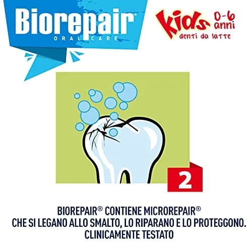 Biorepair Junior Toothpaste Wild Strawberry 50ml (1.7 Fl Oz) | Protects Against Cavities & Plaque thumbnail 5