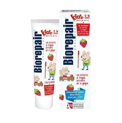 Biorepair Junior Toothpaste Wild Strawberry 50ml (1.7 Fl Oz) | Protects Against Cavities & Plaque thumbnail 2