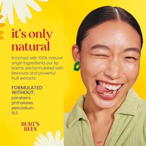 Burt's Bees Vanilla Bean Lip Balm 0.15 oz (4.25 g) | Responsibly Sourced Beeswax & Vanilla thumbnail 4