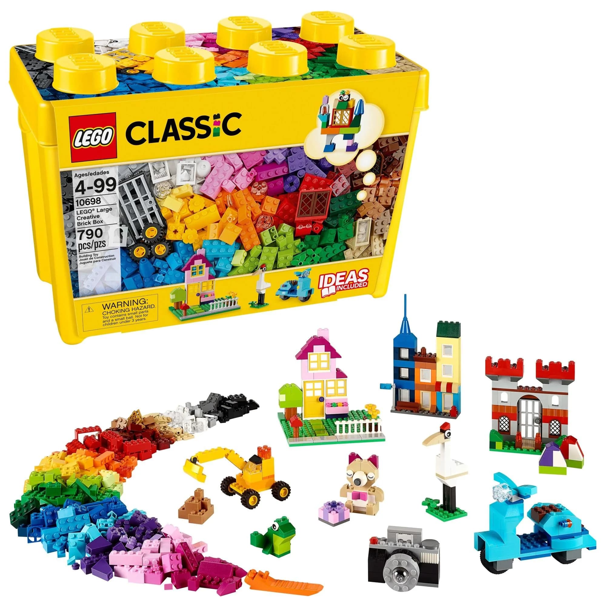 LEGO Classic Large Creative Brick Box 10698 Building Set, 790 Pieces | ASTM-Tested Educational Toy for Kids Ages 4+