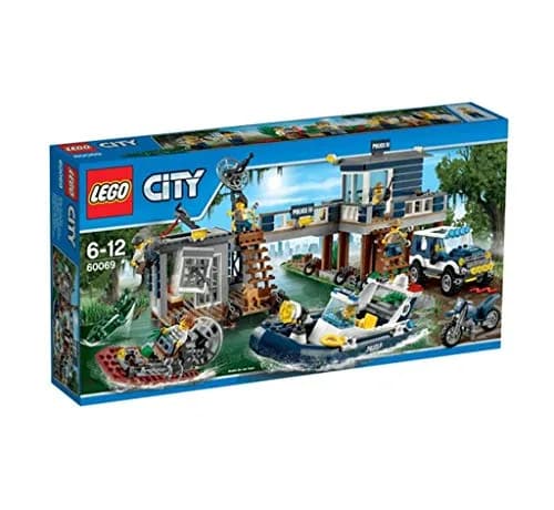 LEGO City Police Swamp Police Station | Police Building Set for Kids 27cm thumbnail 1