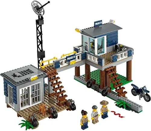 LEGO City Police Swamp Police Station | Police Building Set for Kids 27cm thumbnail 4