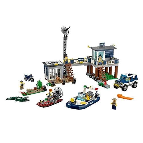 LEGO City Police Swamp Police Station | Police Building Set for Kids 27cm thumbnail 3