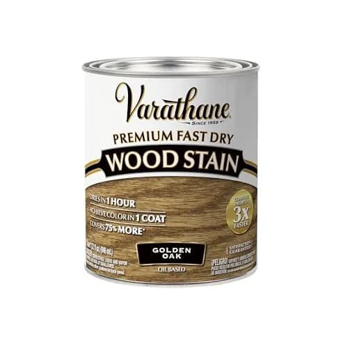 Varathane Premium Fast Dry Wood Stain Golden Oak 946ml (32 Fl Oz) | One Coat Interior Wood Finish thumbnail 1