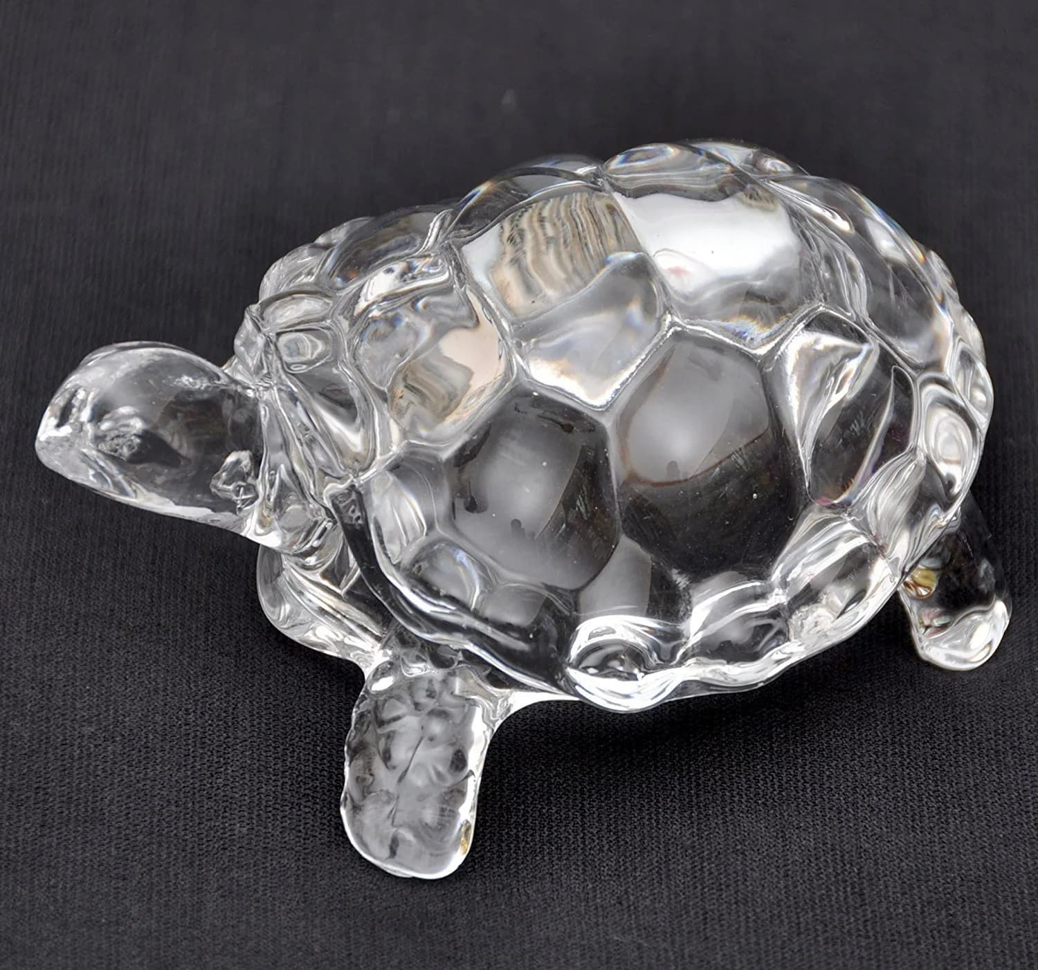 Odishabazaar Crystal Turtle Tortoise 9cm (3.5in) | Feng Shui & Vastu for Luck - main product image