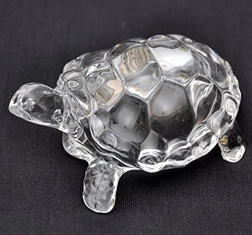 Odishabazaar Crystal Turtle Tortoise 9cm (3.5in) | Feng Shui & Vastu for Luck thumbnail 1