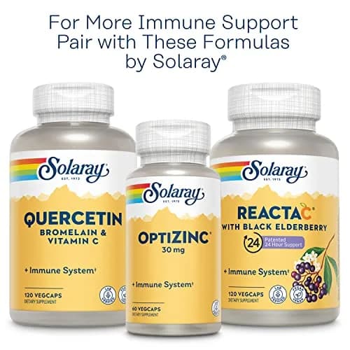 SOLARAY L-Lysine Monolaurin Immune Support Supplement 1,000 mg (500 mg Each) 60 VegCaps | Supports Immune System & Gut Health thumbnail 7