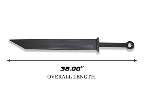 Master USA Martial Arts Sword 36.75 Inch Black Polypropylene Blade | Safe Practice & Cosplay thumbnail 3