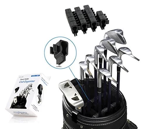 Club Organizer Golf Club Clip Holders 14pcs Set Black | Protect Iron Putter on Bag thumbnail 1