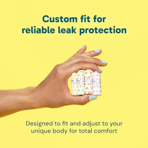 o.b. No Applicator Tampons Multipack (Regular/Super/Super Plus), 40 Count | Dermatologist Tested Tampon thumbnail 3