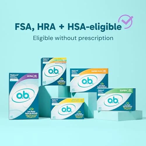 o.b. Digital Tampon, Super Plus Absorbency, 40 Count | Developed by a Gynecologist for Custom Fit thumbnail 5
