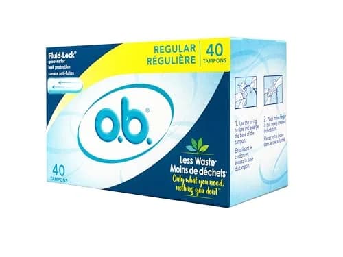 o.b. Pro Comfort Digital Tampons Regular Absorbency 40 Count | Applicator-Free for Discreet Protection thumbnail 7