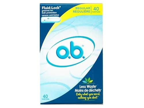 o.b. Pro Comfort Digital Tampons Regular Absorbency 40 Count | Applicator-Free for Discreet Protection thumbnail 3