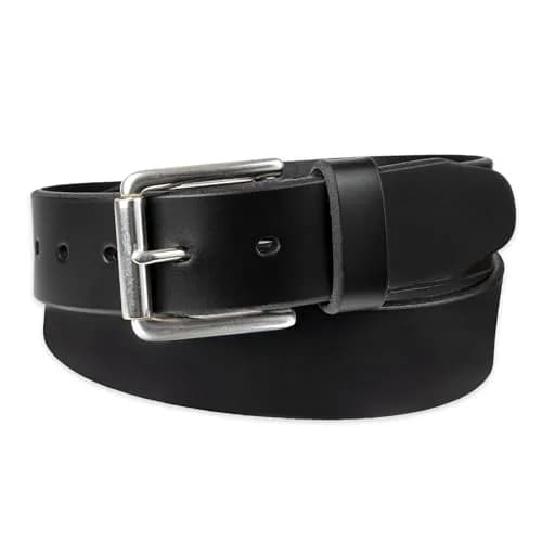 Dockers Mens Casual Belt 44 US | Classic Leather Belt with Silver Buckle thumbnail 2