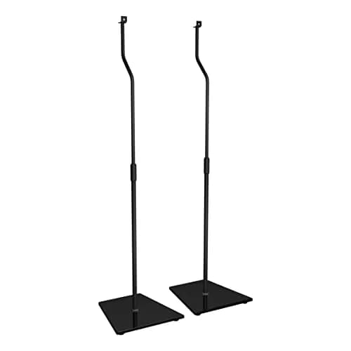 AVF EAK85B-A Adjustable Speaker Floor Stands 31-41 Inch Height | Steel and Glass Pair for Speakers up to 5 kg (11 lbs) thumbnail 1