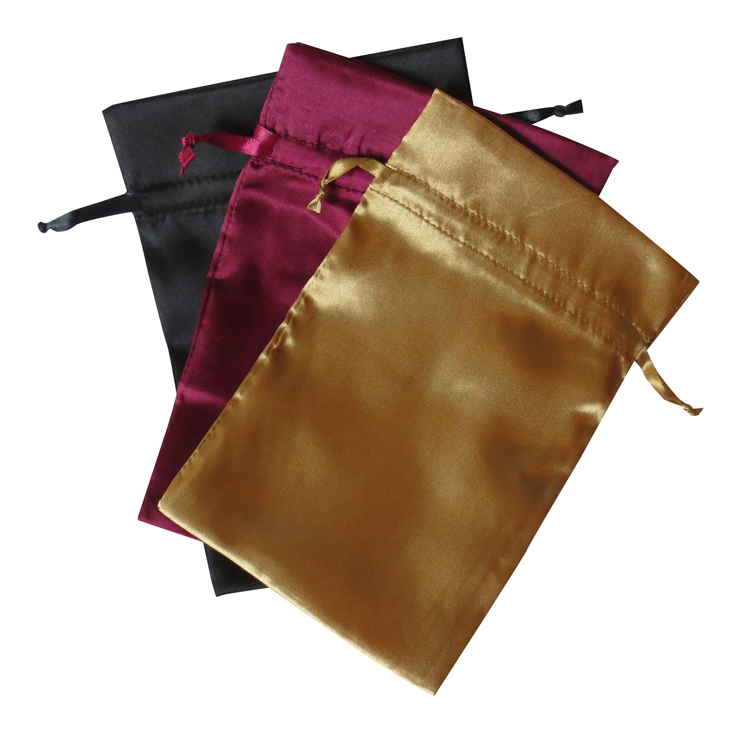 Paper Mart Tarot Bags Fall Colors Satin Bundle of 3 | Elegant Satin Gift Bags for Tarot & Gifts