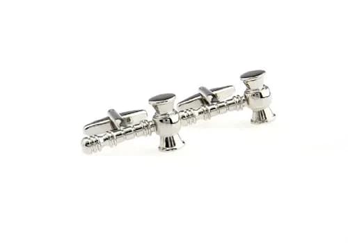 MRCUFF Law Gavel Mallet Judge Lawyer Mason Cufflinks with Presentation Gift Box & Polishing Cloth (Pair) thumbnail 2
