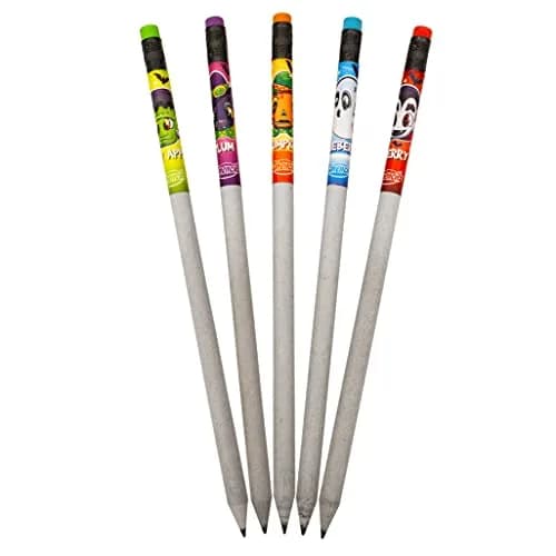 Scentco Halloween Smencils HB #2 Patented Gourmet Scented Pencils 5 Count | Recycled Newspaper Pencils with Collectible Character Caps thumbnail 7