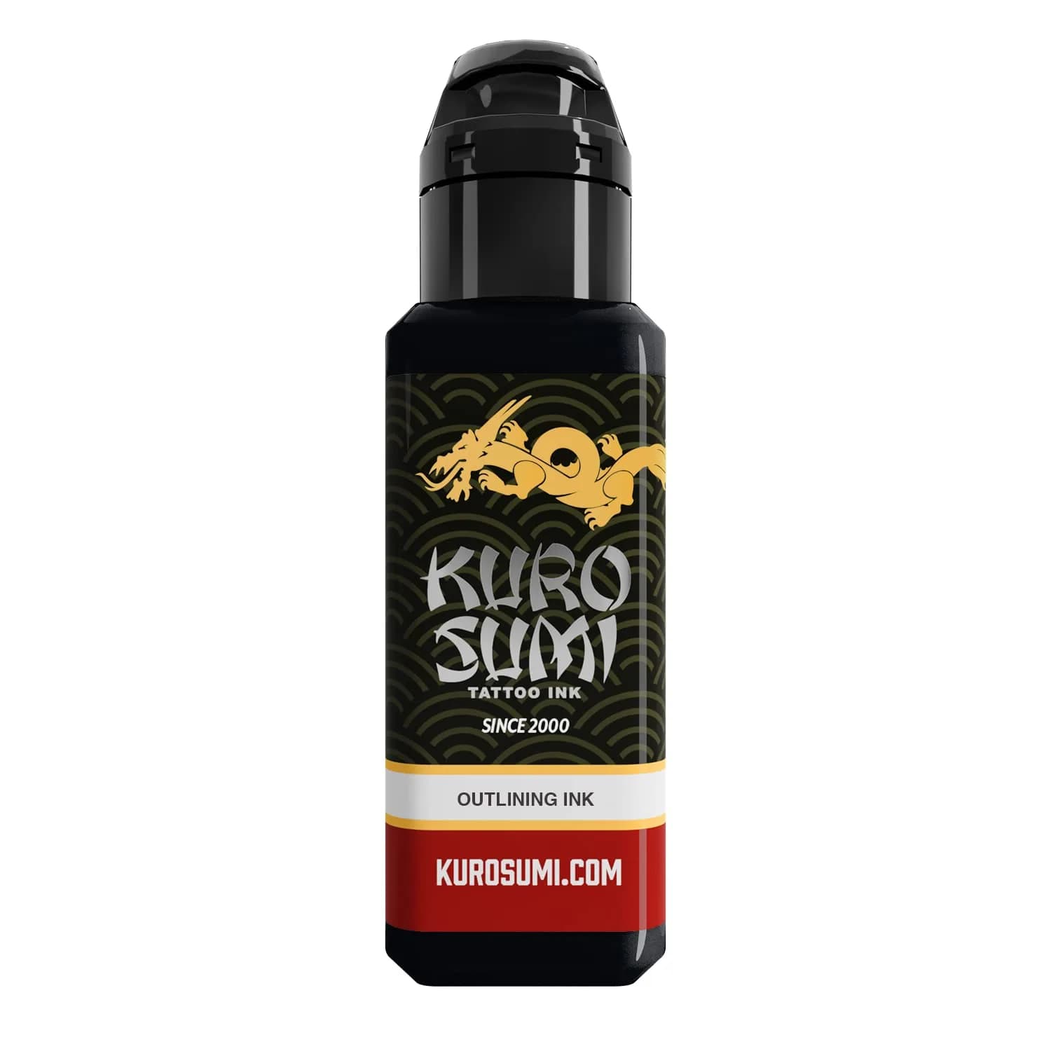 Kuro Sumi Japanese Tattoo Color Ink Pigments, Vegan Outlining Black, 12 Fl Oz | Bright, Long-Lasting Colors - main product image