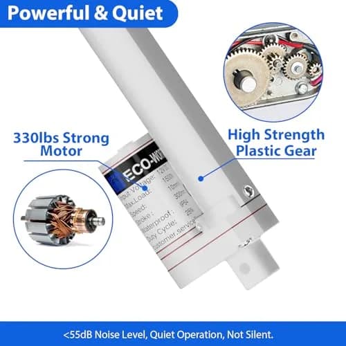 ECO-WORTHY Heavy Duty 330lbs/1500N Solar Tracker Linear Actuator 12V | Waterproof 300mm Stroke thumbnail 6