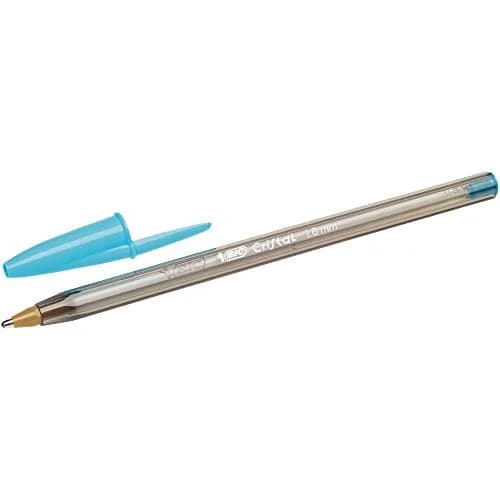 BIC Cristal Fun Ballpoint Pens with 5 Assorted Ink Colours | Wide 1.6mm Point, Pack of 10 for Bright, Flawless Writing thumbnail 2