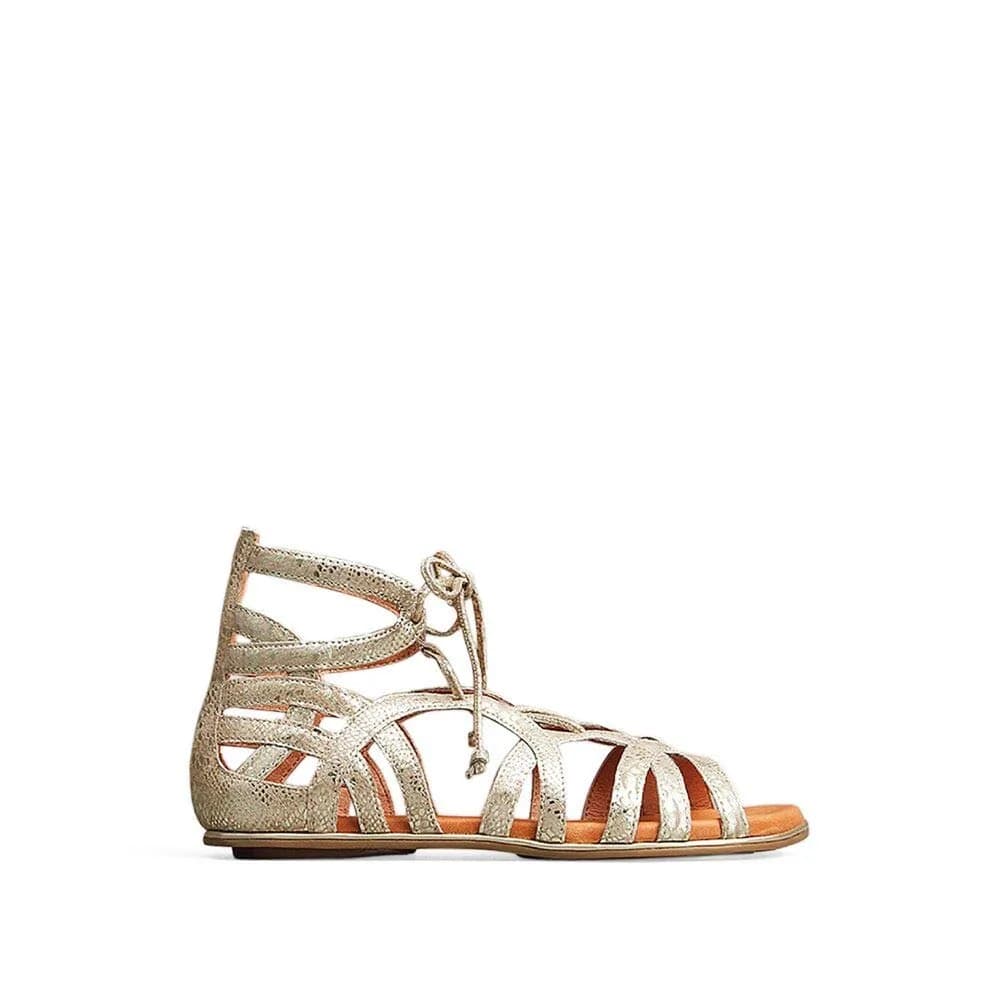 Gentle Souls by Kenneth Cole Women's Break My Heart Gladiator Sandal, Gold Leather, 5.5 M US | Chic summer style with comfort
