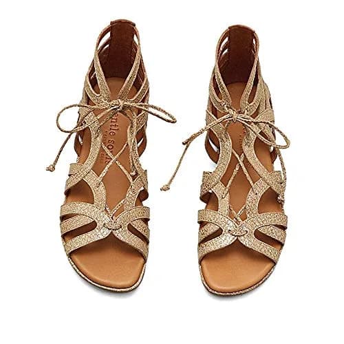 Gentle Souls by Kenneth Cole Women's Break My Heart Gladiator Sandal, Gold Leather, 5.5 M US | Chic summer style with comfort thumbnail 2