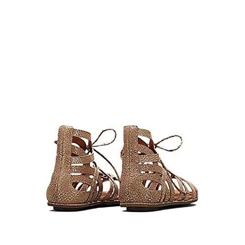 Gentle Souls by Kenneth Cole Women's Break My Heart Gladiator Sandal, Gold Leather, 5.5 M US | Chic summer style with comfort thumbnail 5