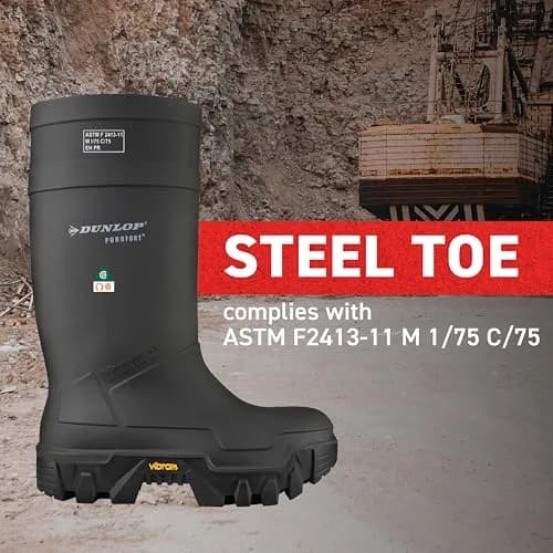 DUNLOP Explorer Safety Work Boots with Vibram Sole | Cold & Hazard Protection (120 chars) thumbnail 4