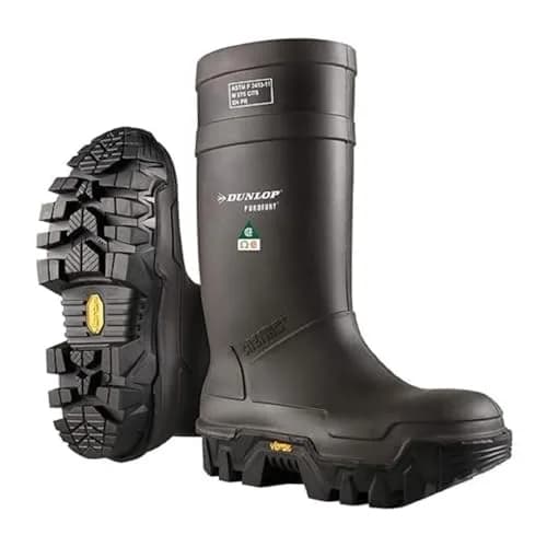 DUNLOP Explorer Safety Work Boots with Vibram Sole - Full Impact & Cold Insulation, Steel Toe, Waterproof, US Size 6-15 thumbnail 1