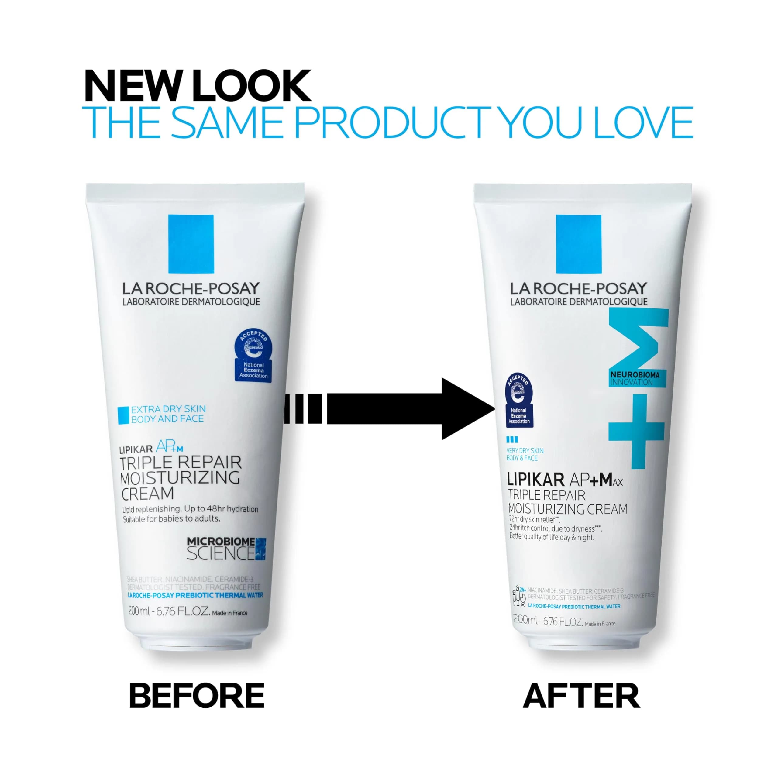 La Roche-Posay Lipikar AP+MAX Triple Repair Moisturizing Body Cream 200ml (6.76 Fl Oz) | Clinically Proven Dry Skin Relief - view 5