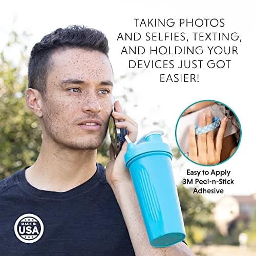 LOVEHANDLE Phone Grip for Most Smartphones and Mini Tablets | Slim, Pocket-Friendly, No-Residue Adhesive thumbnail 3