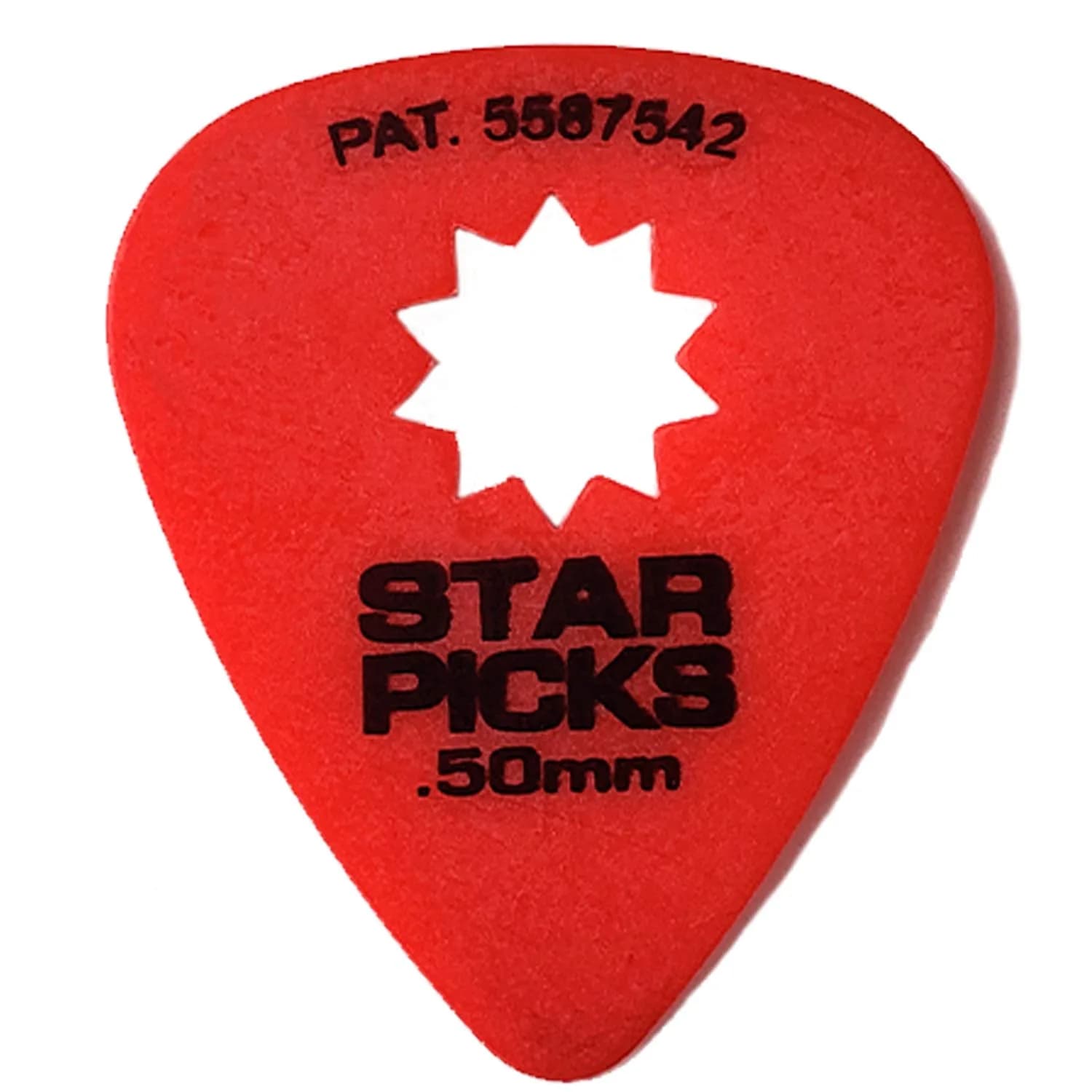 Cleartone Star Picks Delrin Guitar Picks - 0.50mm Red 72 Pack | Patented Star-Shaped Grip - main product image