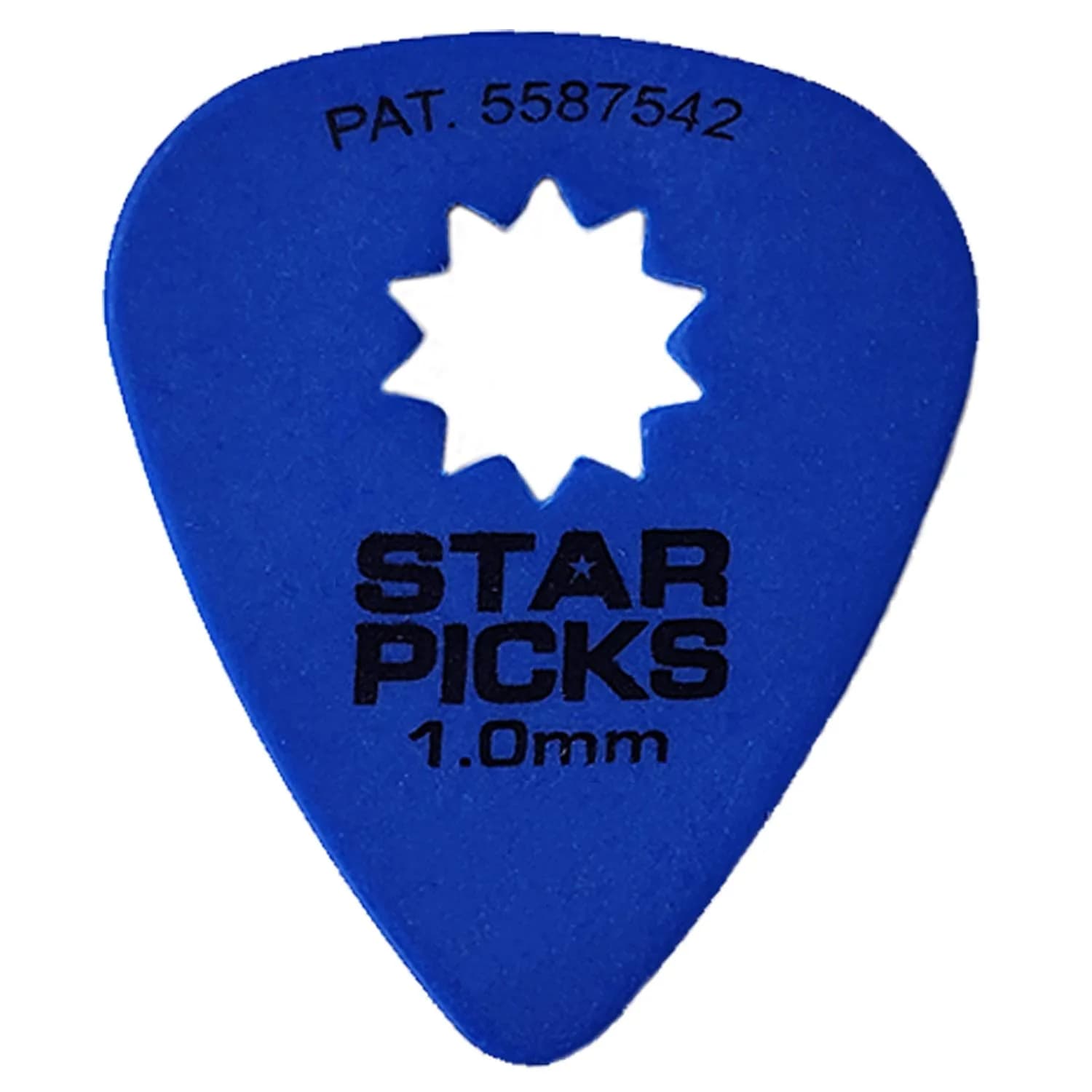 Star Picks Delrin Guitar Picks - Mixed Gauge 72 Pack | Patented Star-Shaped Grip — Blue