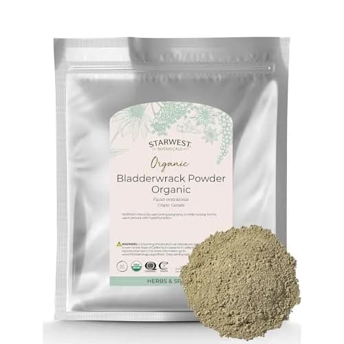 Starwest Botanicals Organic Bladderwrack Powder 454 g (1 lb) | USDA Certified Organic Seaweed Herb thumbnail 1