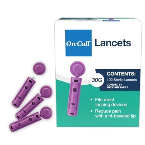 On Call Twist Off Lancets, 100 Lancets | Precise, Safe & Compatible for Blood Glucose Testing thumbnail 1