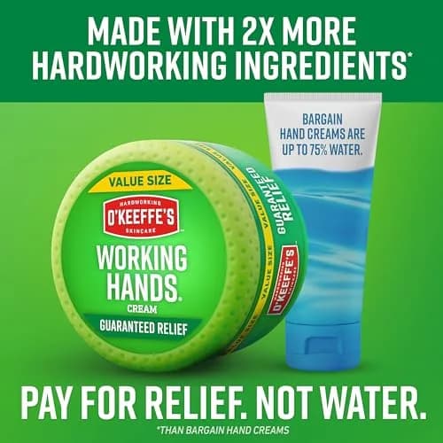 O'Keeffe's Working Hands Hand Cream Jar 192.7 g (6.8 oz) | Intensive Hydration for Extremely Dry Skin thumbnail 4
