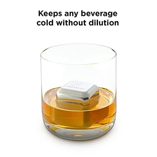 Rabbit Jumbo Chilling Stones - Premium Stainless Steel Whiskey Rocks for Chilling Fine Spirits and Beverages, Reusable Drink Cooling Stones with Storage Case thumbnail 3