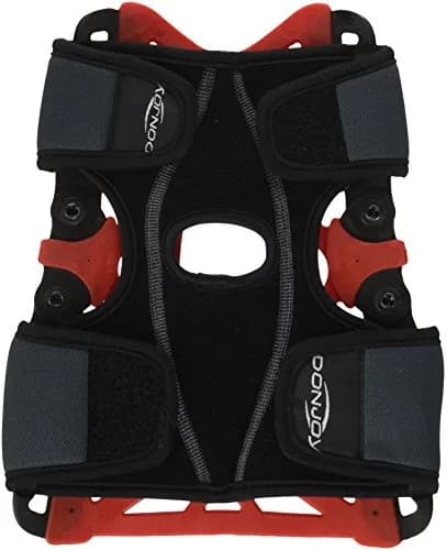 DonJoy Reaction Web Knee Brace with Compression Undersleeve, Red, X-Small/Small | Orthopedic Brace for Patellofemoral Pain Syndrome thumbnail 2