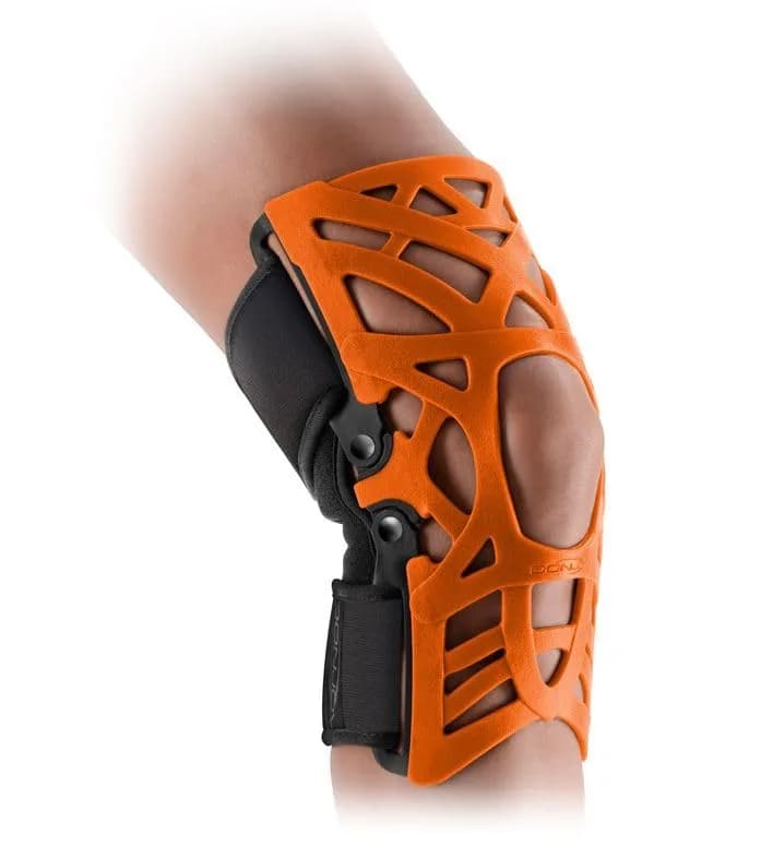 DonJoy Reaction Web Knee Brace with Compression Sleeve for Front Knee Pain, Mild Arthritis, Kneecap Misalignment & Overuse Injuries - Red - X-Large/2X-Large thumbnail 1