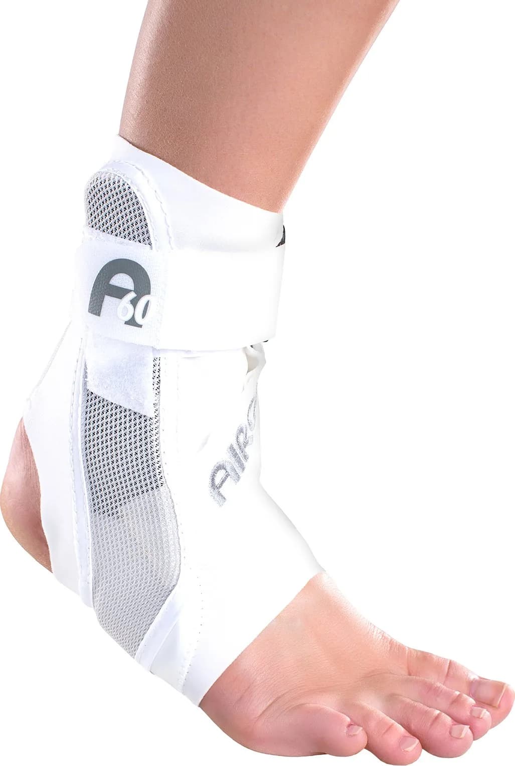 AIRCAST A60 Ankle Support Brace, Right Foot, White, Small | Mild Support for Chronic Instability — White
