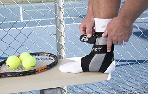 AIRCAST A60 Ankle Support Brace, Right Foot, White, Small | Mild Support for Chronic Instability thumbnail 2